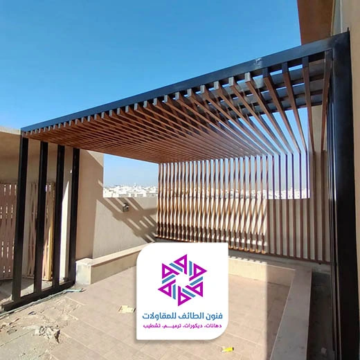برجولات حديد الطائف