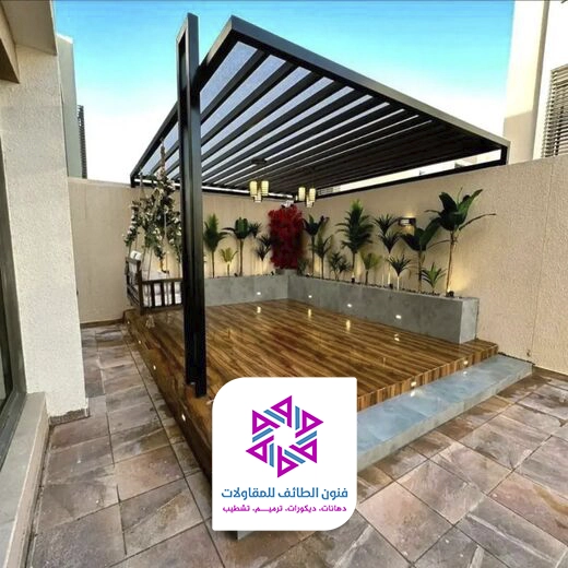 جلسات خارجية خشب الطائف 